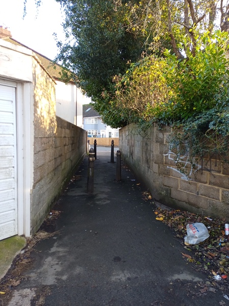 The photo for Barriers restrict movement between Alfred Road and Brookfield Place.