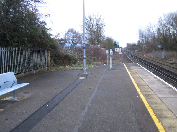 The photo for No cycle parking at Chilham railway station.